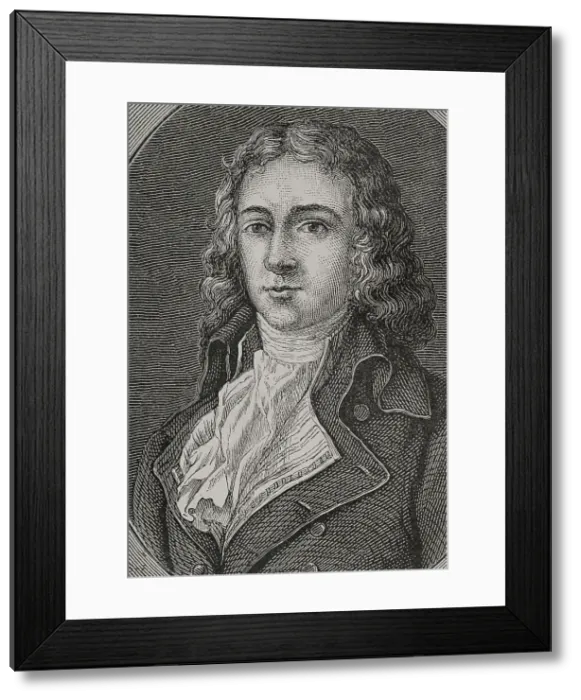 Framed Print : Charles Barbaroux (1767-1794). French Girondin Framed Print : Charles Barbaroux (1767-1794). French Girondin