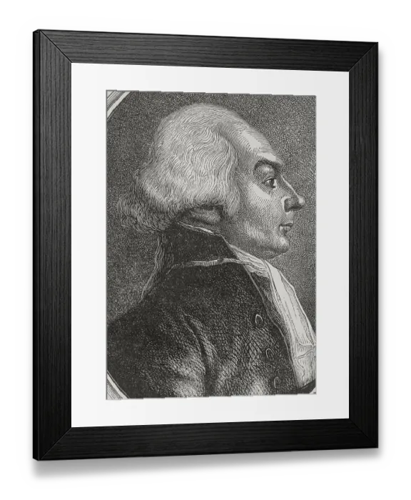 Framed Print : Jerome Petion de Villeneuve (1756-1794). French Framed Print : Jerome Petion de Villeneuve (1756-1794). French