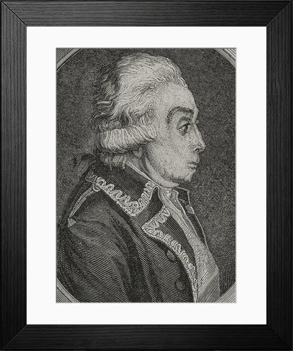 Framed Print : Nicolas Luckner (1722-1794). German officer in Framed Print : Nicolas Luckner (1722-1794). German officer in