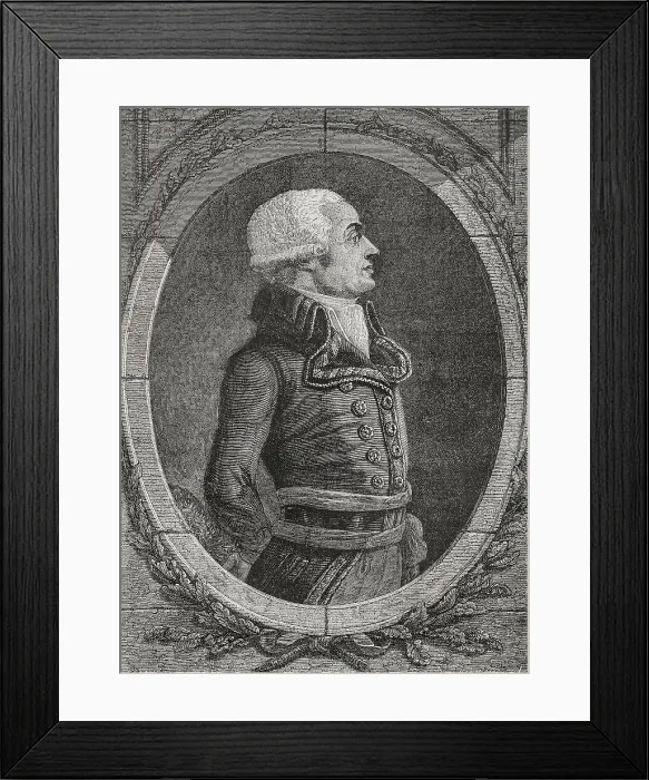 Framed Print : Charles Francois Dumouriez (1739-1823). French Framed Print : Charles Francois Dumouriez (1739-1823). French