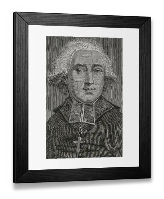 Framed Print : Claude Fauchet (1744-1793). French revolutionary Framed Print : Claude Fauchet (1744-1793). French revolutionary