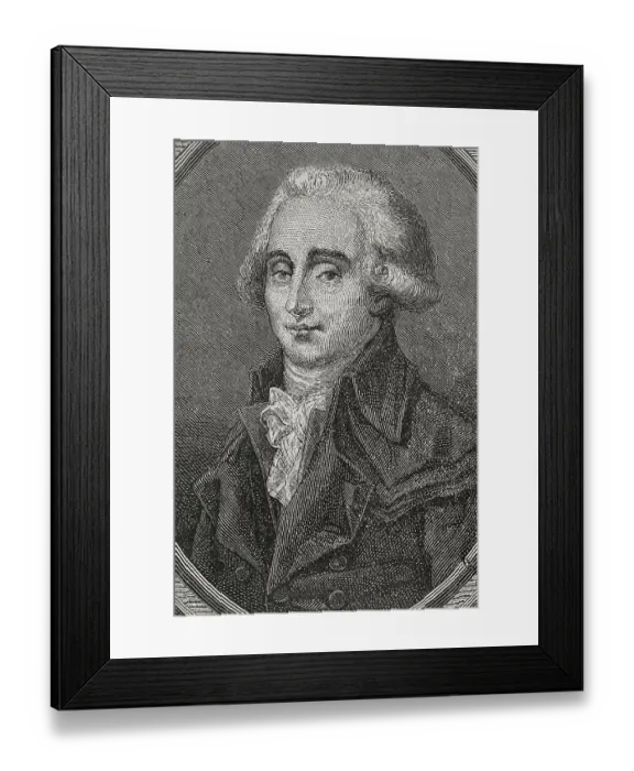 Framed Print : Georges Couthon (1755-1794). French revolutionary. Portrait Framed Print : Georges Couthon (1755-1794). French revolutionary. Portrait