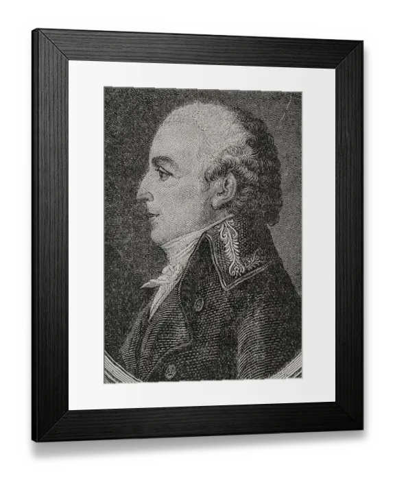 Framed Print : Louis Dubois du Bais (1743-1834). French military Framed Print : Louis Dubois du Bais (1743-1834). French military