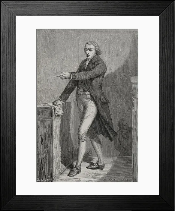 Framed Print : Jean-Baptiste Louvet de Couvray (1760-1797). French Framed Print : Jean-Baptiste Louvet de Couvray (1760-1797). French