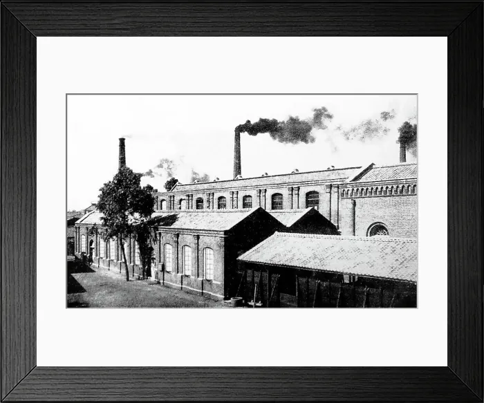 Framed Print : Mill at Amagasaki, Japan, early 1900s Framed Print : Mill at Amagasaki, Japan, early 1900s