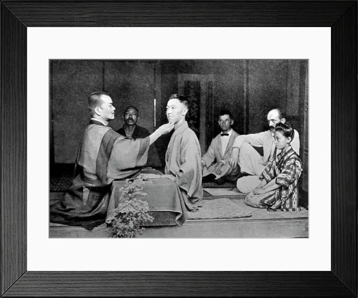 Framed Print : A Seki examination, Japan, early 1900s Framed Print : A Seki examination, Japan, early 1900s
