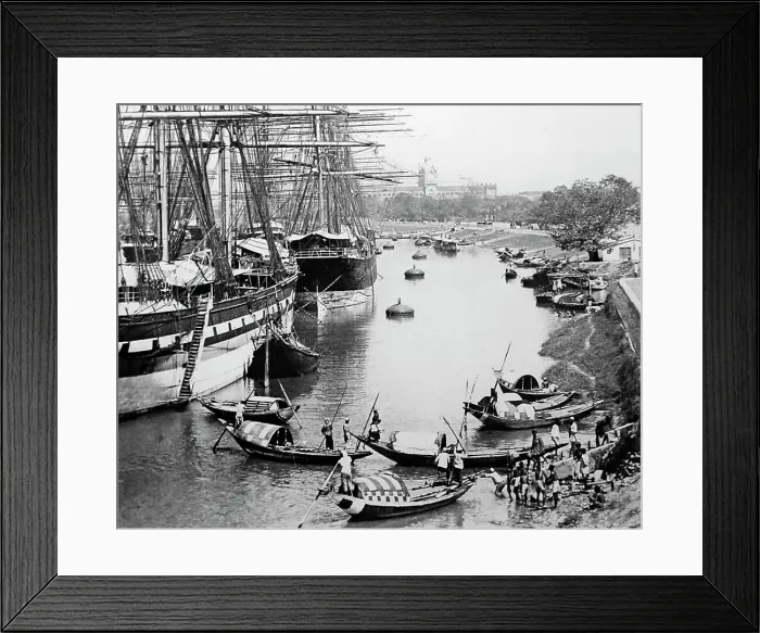 Framed Print : The Hooghly River, Bengal, India Framed Print : The Hooghly River, Bengal, India