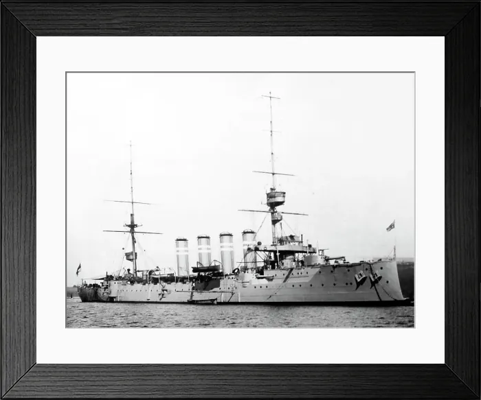 Framed Print : HMS Carnarvon, early 1900s Framed Print : HMS Carnarvon, early 1900s