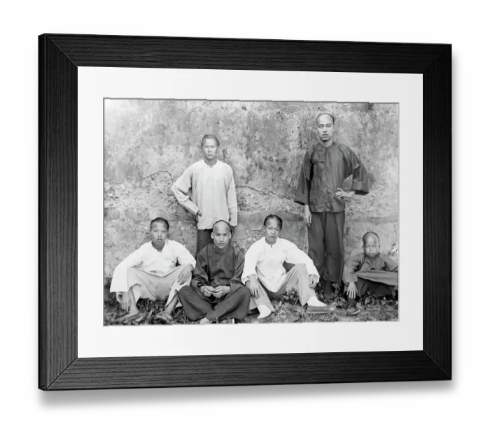 Framed Print : Servants to Christian missionaries, China, early 1900s Framed Print : Servants to Christian missionaries, China, early 1900s