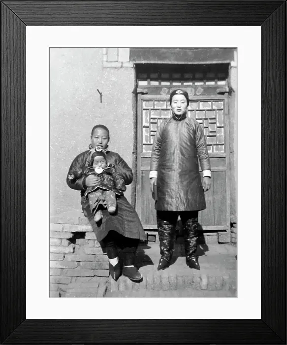Framed Print : Women and children at a Christian Mission, China Framed Print : Women and children at a Christian Mission, China