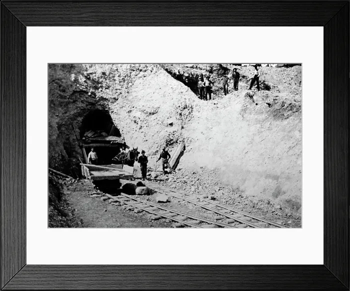 Framed Print : Railway tunnel construction, Field Hill, BC, Canada Framed Print : Railway tunnel construction, Field Hill, BC, Canada