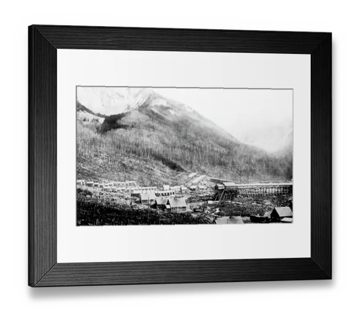 Framed Print : Corbin, British Columbia, Canada, early 1900s Framed Print : Corbin, British Columbia, Canada, early 1900s