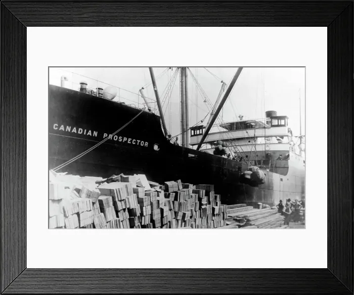 Framed Print : Canadian Prospector steam ship, Montreal, Canada Framed Print : Canadian Prospector steam ship, Montreal, Canada