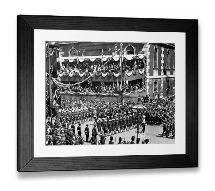 Framed Print : Hong Kong Police, Queen Victoria's Diamond Jubilee parade Framed Print : Hong Kong Police, Queen Victoria's Diamond Jubilee parade