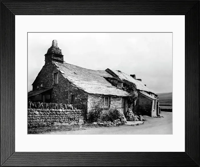 Framed Print : Old Post Office, Tintagel, Cornwall, Victorian period Framed Print : Old Post Office, Tintagel, Cornwall, Victorian period