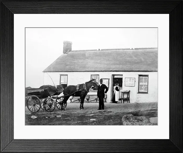 Framed Print : The first and last house in England at Lands End, Cornwall Framed Print : The first and last house in England at Lands End, Cornwall