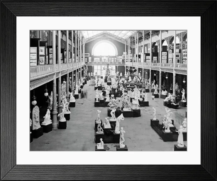 Framed Print : Statuary Court, Exposition Universelle, Paris, 1889 Framed Print : Statuary Court, Exposition Universelle, Paris, 1889