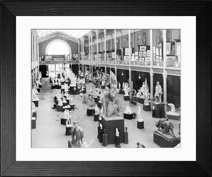 Framed Print : Statuary Court, Exposition Universelle, Paris, 1889 Framed Print : Statuary Court, Exposition Universelle, Paris, 1889