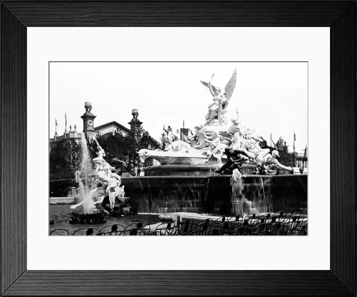 Framed Print : Fountain, Exposition Universelle, Paris, 1889 Framed Print : Fountain, Exposition Universelle, Paris, 1889
