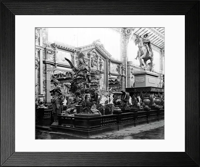 Framed Print : Bronze exhibits, Exposition Universelle, Paris, 1889 Framed Print : Bronze exhibits, Exposition Universelle, Paris, 1889