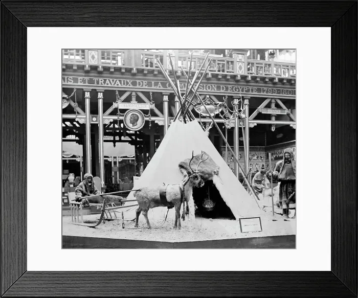 Framed Print : Samoyedes Camp, Exposition Universelle, Paris, 1889 Framed Print : Samoyedes Camp, Exposition Universelle, Paris, 1889