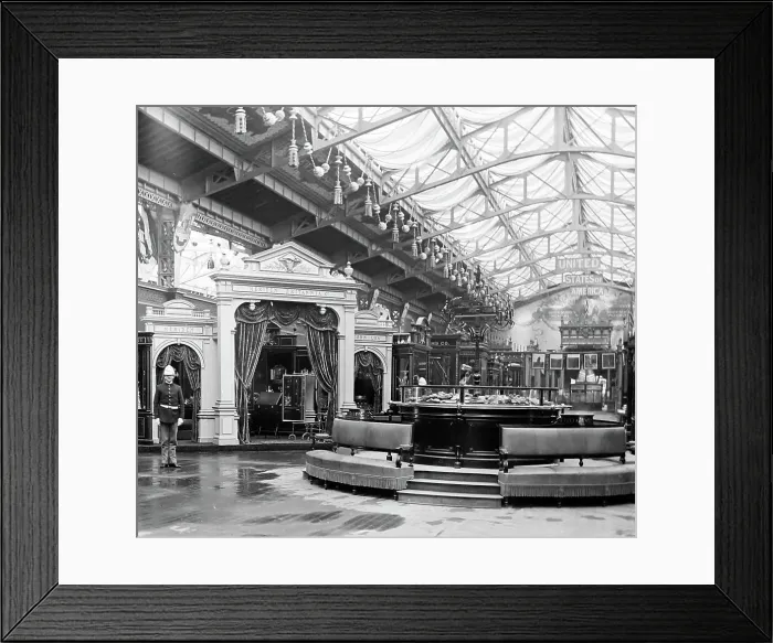 Framed Print : The USA Pavilion, Exposition Universelle, Paris, 1889 Framed Print : The USA Pavilion, Exposition Universelle, Paris, 1889