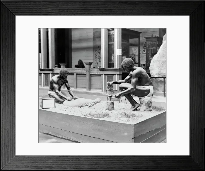 Framed Print : Iron workers, Anthropology exhibit, Exposition Universelle Framed Print : Iron workers, Anthropology exhibit, Exposition Universelle