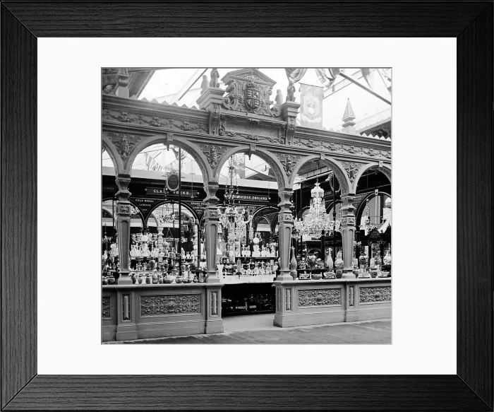 Framed Print : Webb's Glass exhibit, Exposition Universelle, Paris, 1889 Framed Print : Webb's Glass exhibit, Exposition Universelle, Paris, 1889