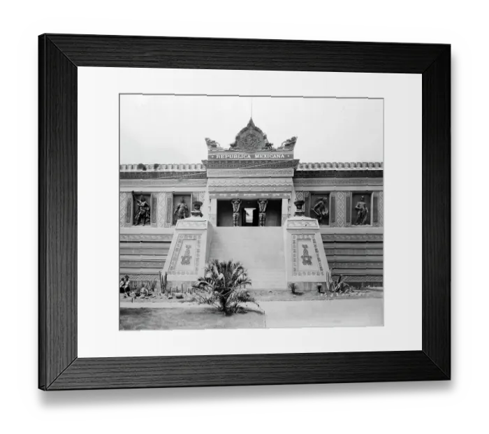 Framed Print : Mexican Pavilion, Exposition Universelle, Paris, 1889 Framed Print : Mexican Pavilion, Exposition Universelle, Paris, 1889