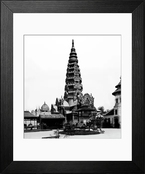 Framed Print : Burmese Temple, Exposition Universelle, Paris, 1889