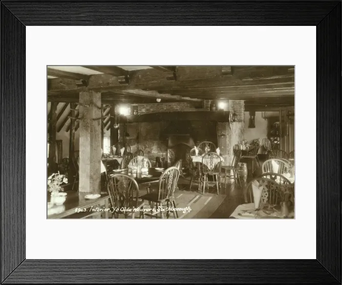 Framed Print : Interior of Ye Olde Weaver's Tea House, Southborough, Kent Framed Print : Interior of Ye Olde Weaver's Tea House, Southborough, Kent