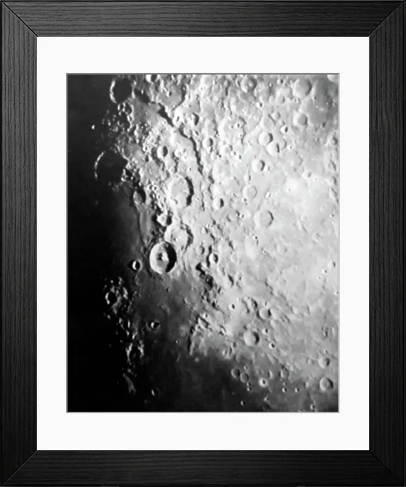 Framed Print : The Moon, Theophilus, Lick Observatory, Victorian period Framed Print : The Moon, Theophilus, Lick Observatory, Victorian period