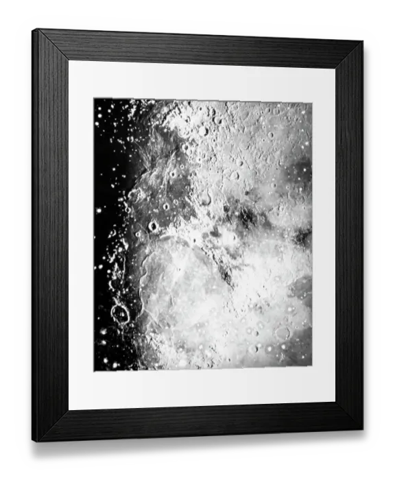 Framed Print : The Moon, Mare, Serenitatis, Yerkes Observatory