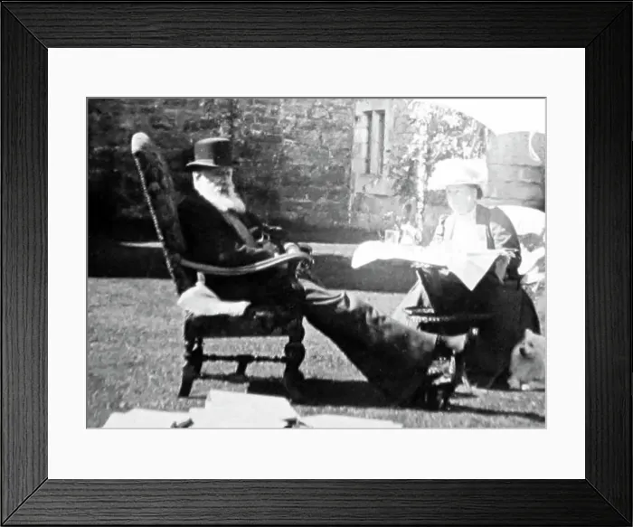 Framed Print : Sir Wilfred Lawson MP and Lady Caleh, Victorian period Framed Print : Sir Wilfred Lawson MP and Lady Caleh, Victorian period