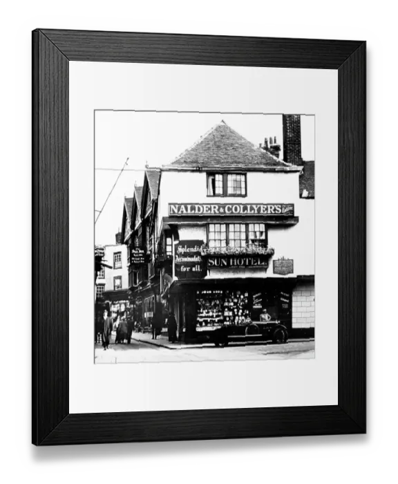 Framed Print : Sun Hotel, Canterbury, early 1900s Framed Print : Sun Hotel, Canterbury, early 1900s
