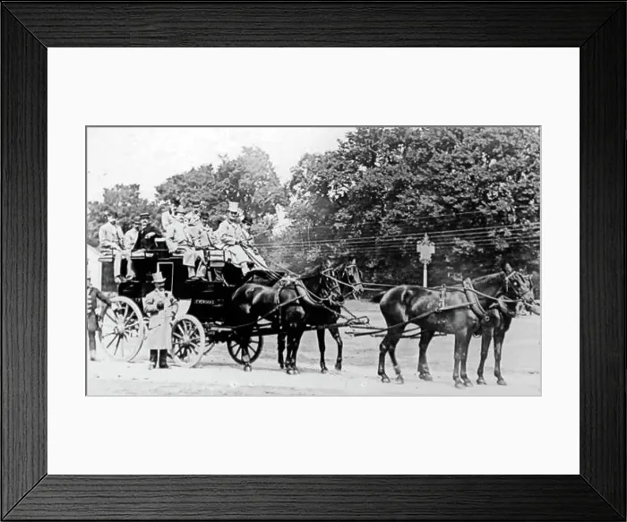 Framed Print : A Tantivy Coach, Victorian period Framed Print : A Tantivy Coach, Victorian period