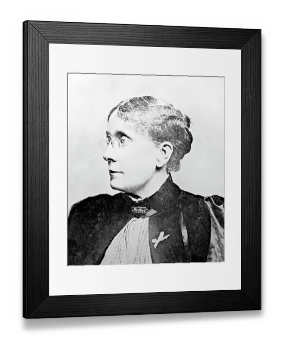 Framed Print : Frances Willard, temperance / prohibition leader, USA Framed Print : Frances Willard, temperance / prohibition leader, USA