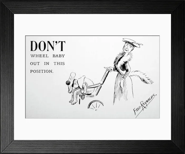 Framed Print : Advice for parents, early 1900s Framed Print : Advice for parents, early 1900s