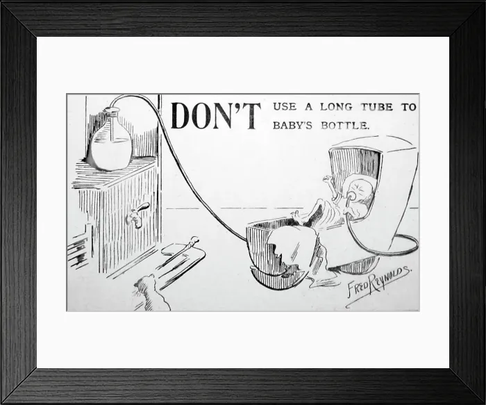 Framed Print : Advice for parents, early 1900s Framed Print : Advice for parents, early 1900s