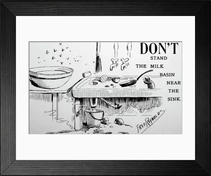 Framed Print : Advice for parents, early 1900s Framed Print : Advice for parents, early 1900s