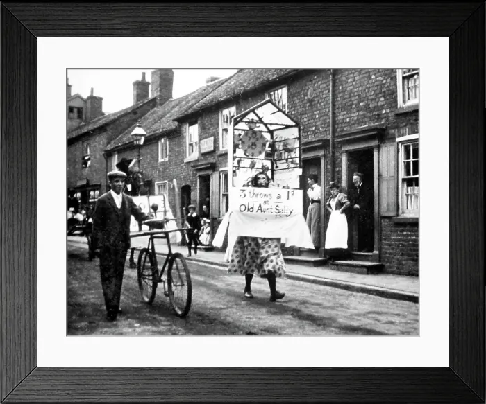 Framed Print : An Aunt Sally, early 1900s Framed Print : An Aunt Sally, early 1900s