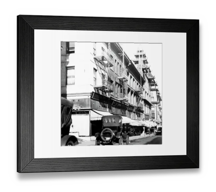 Framed Print : China Town, San Francisco, USA, early 1900s Framed Print : China Town, San Francisco, USA, early 1900s