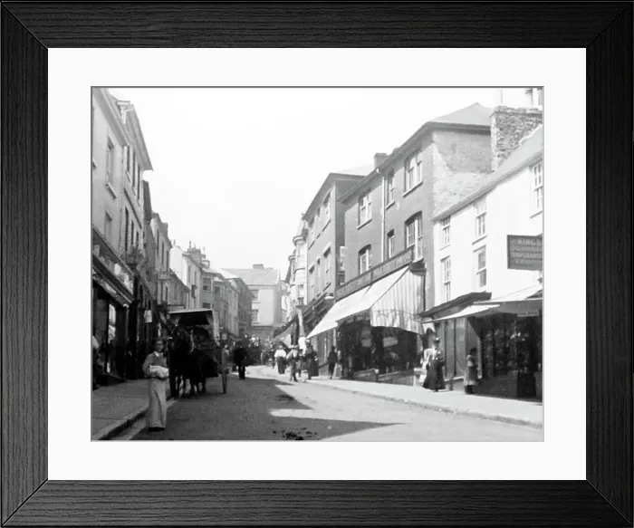 Framed Print : High Street, Bideford, Victorian period Framed Print : High Street, Bideford, Victorian period