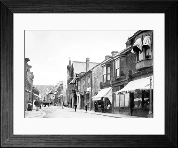 Framed Print : High Street, Cosham, Victorian period Framed Print : High Street, Cosham, Victorian period