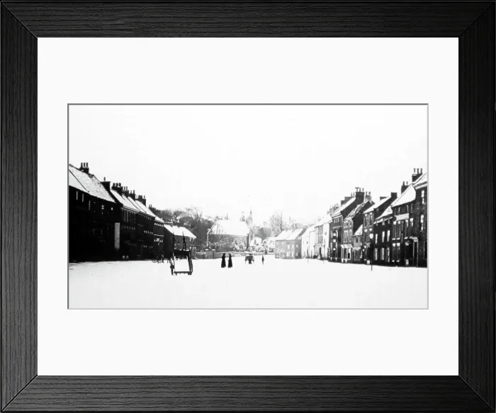 Framed Print : Winter in Yarm on Tees in the early 1880s Framed Print : Winter in Yarm on Tees in the early 1880s