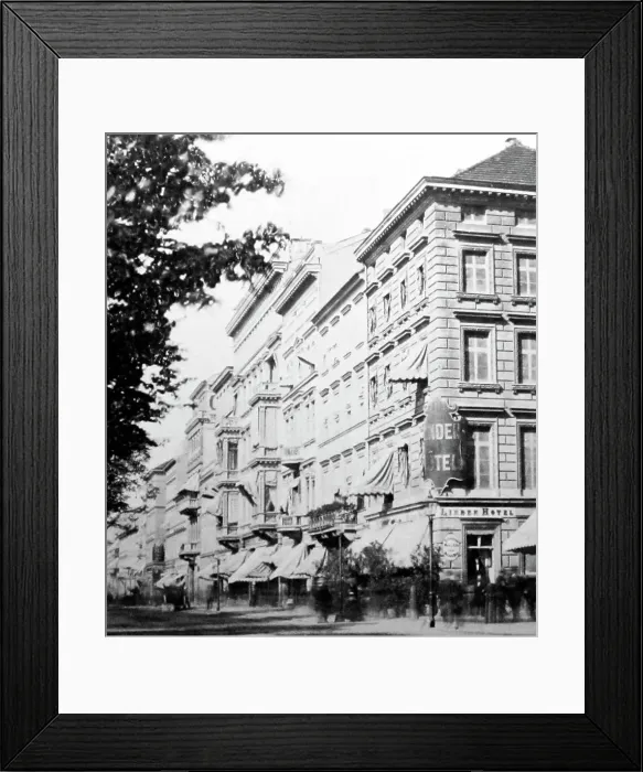 Framed Print : Linden Hotel, Berlin, Germany, Victorian period Framed Print : Linden Hotel, Berlin, Germany, Victorian period