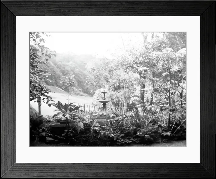 Framed Print : Valley Gardens, Saltburn, Victorian period Framed Print : Valley Gardens, Saltburn, Victorian period