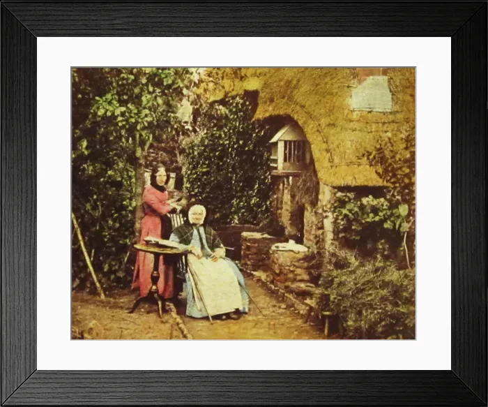 Framed Print : Village Schoolmistress, Hinton Waldrist in the 1850s Framed Print : Village Schoolmistress, Hinton Waldrist in the 1850s