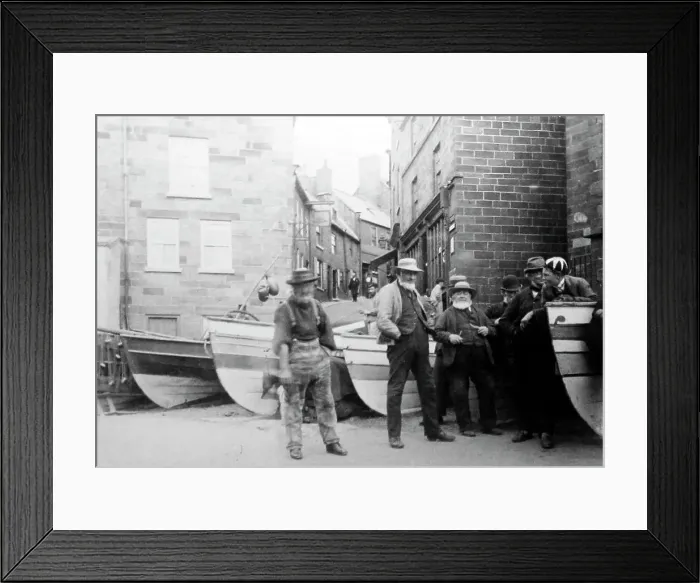 Framed Print : Robin Hood's Bay, Yorkshire, Victorian period
