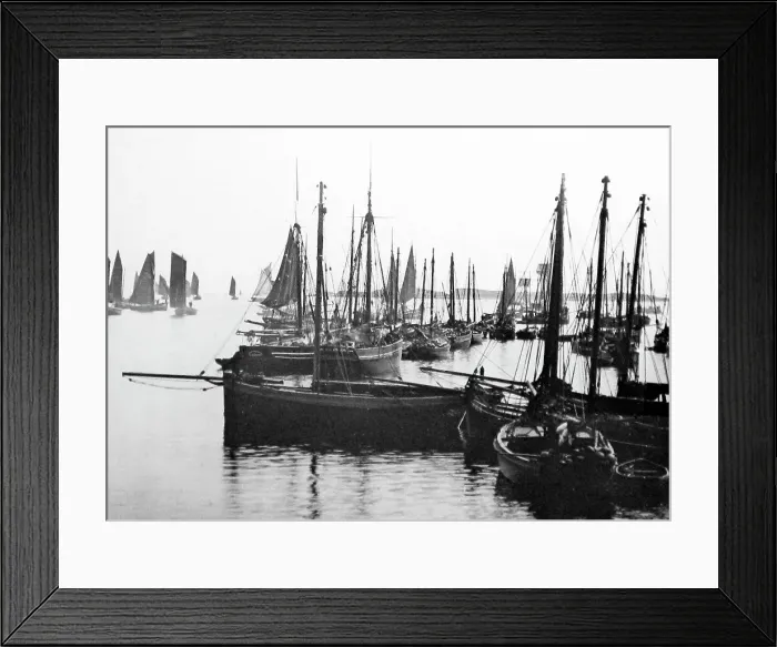 Framed Print : Herring fishing boats, Stornoway, Isle of Lewis Framed Print : Herring fishing boats, Stornoway, Isle of Lewis